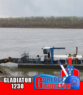 A VMI Dredge Gladiator 1230 cutter suction dredger working on location